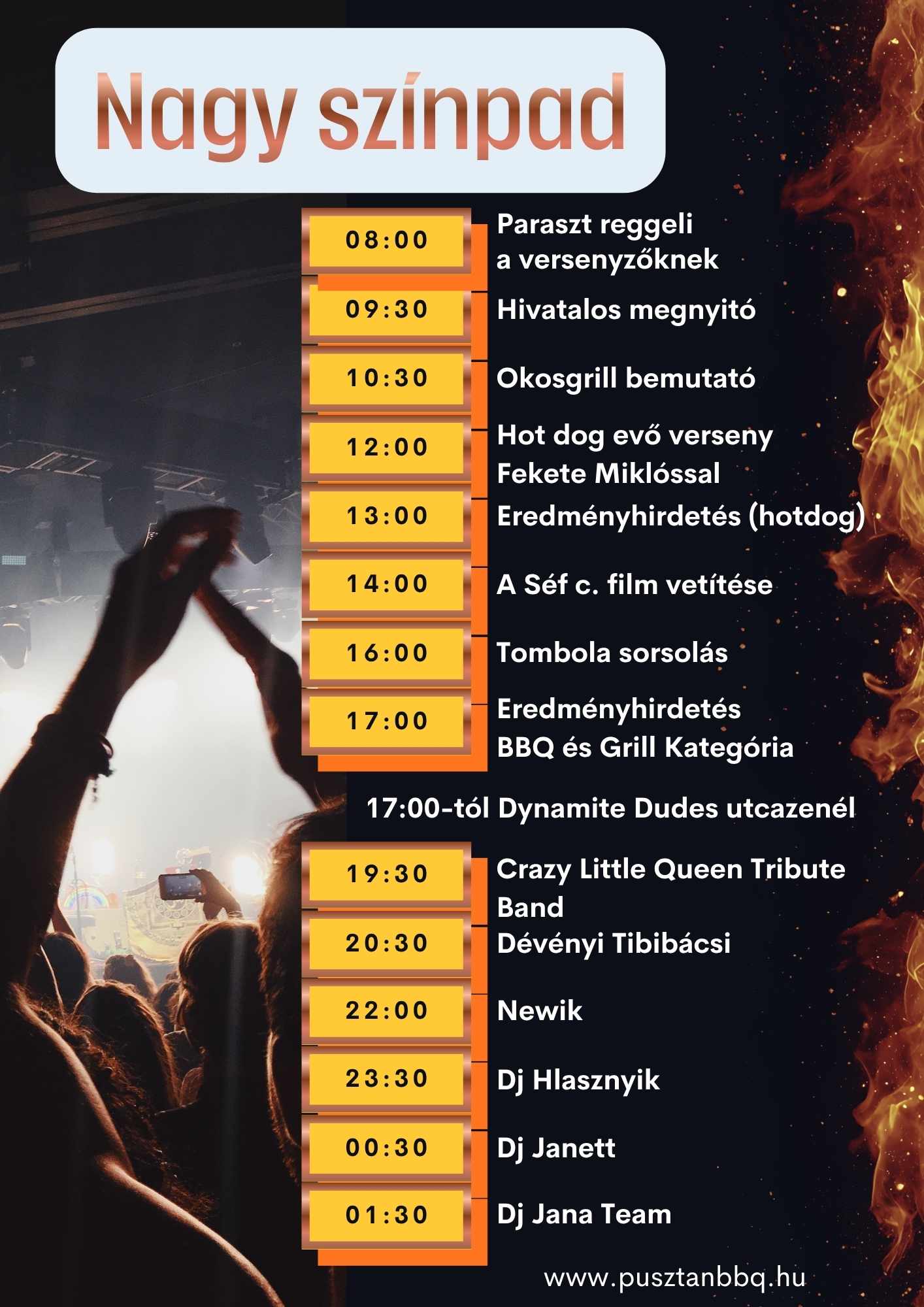 Színpadi programok